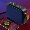 thumbnail image 1 of SUSUchens - Minialtavoz portátil G2 6D Bass, inalámbrico, compatible con Bluetooth 4.2, con conector USB para tarjeta TF, subwoofer para interior y exterior, color gris plateado, 1 of 8