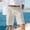 Light Gray031, variant on Dwelliawo Linen Shorts for Men Straight Leg Elastic Waist with Pockets Shorts Vintage Summer Outfits Cotton Linen 9" Flat Front Classic Black XL