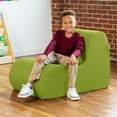 thumbnail image 3 of Jaxx Midtown Medium Classroom Soft Foam Chair - Premium Vinyl Cover - Green, 3 of 7