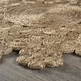 thumbnail image 6 of Woven Paths 6' Round Solid Braided Circles Jute Indoor Area Rug, 6 of 9