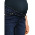 thumbnail image 5 of Time and Tru Women's Maternity Straight Jeans with Belly Band, 5 of 6