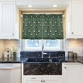 thumbnail image 5 of Yayeee Kitchen Curtains Tier Pair Light Filtering 27"x24" Rod Pocket Short Cafe Window Panel, Christmas Forest, 5 of 7