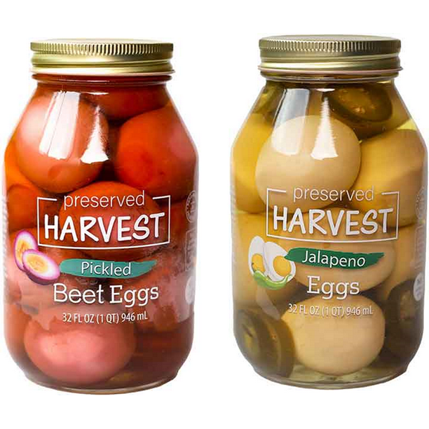 Preserved Harvest Jalapeno & Beet Pickled Eggs, 32 oz. Quart Jars