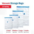 thumbnail image 3 of Bolsas de almacenamiento al vacío Spacesaver, paquete de 10 unidades para edredones y más, 3 of 9
