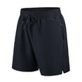 thumbnail image 4 of Rationalu Shorts, BlueChic Shorts, Men's Letter Print Drawstring Waist Shorts, Amazinghub Quickdry Athletic Shorts,Size XXL, 4 of 5