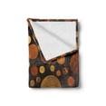 thumbnail image 2 of Wooden Print Soft Flannel Fleece Throw Blanket, Brown Wood Textures Abstract Pattern Circles Timber Oak Natural Grain Style Art, Cozy Plush for Indoor and Outdoor Use, 50" x 60", Brown, by Ambesonne, 2 of 6