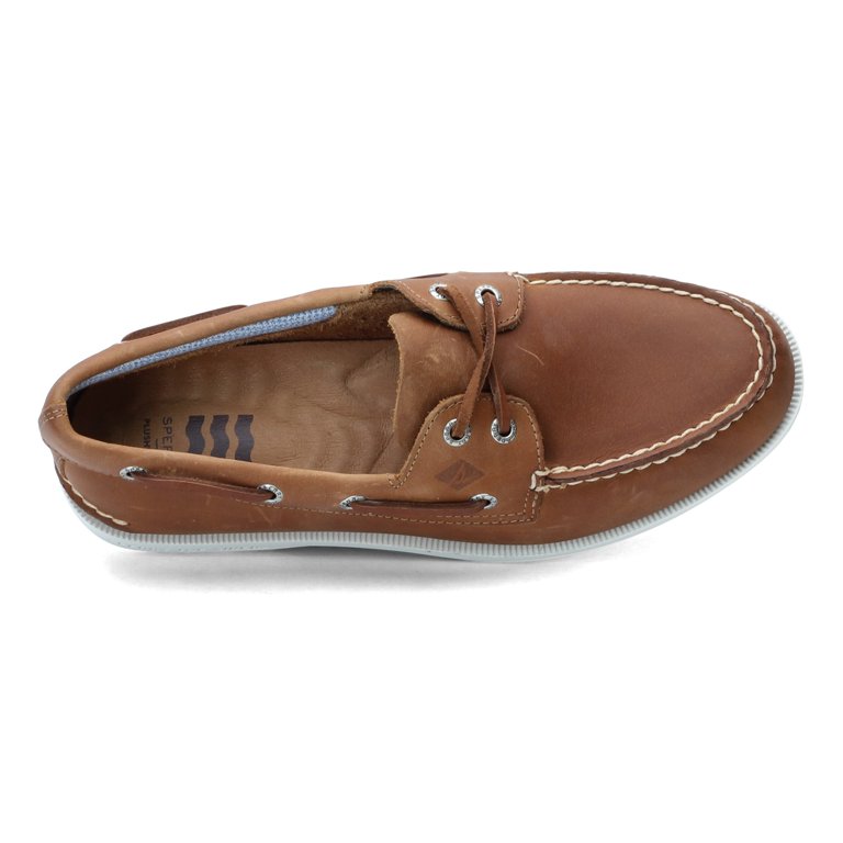 Sperry Men’s Brown Suede Slip-On Plushwave Stitched Moc Toe Boat Shoes Size 10 Amazon.com | Sperry Mens Authentic Original 2-Eye Plush Boat  main image 2