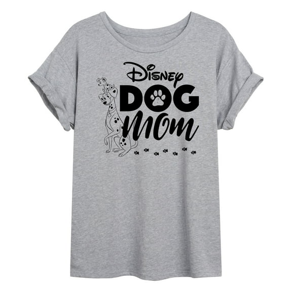 Disney - Dog Mom  - Juniors Oversized T-Shirt