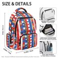 thumbnail image 7 of Yspwyqan Backpack for Little Girls, Patriotic Leopard Star 17" School Backpack, Adjustable Straps 600D Durable Bookbag with Front Pocket for Primary Elementary Travel Hiking, 7 of 7