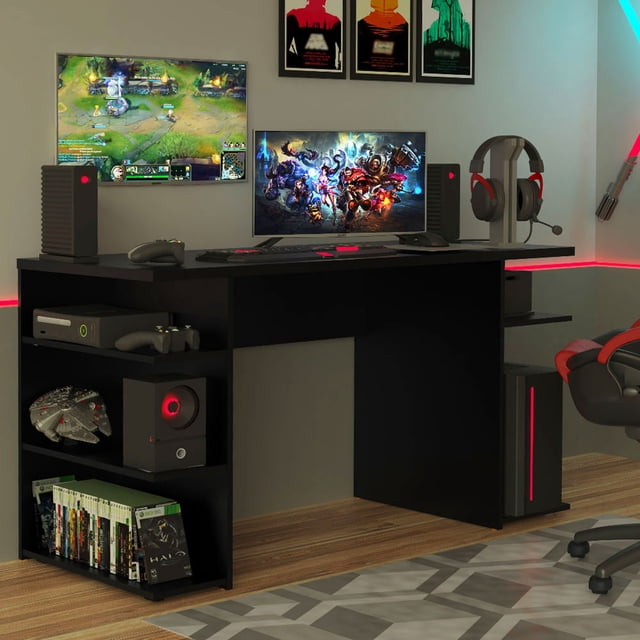 Mesa Gamer Escritorio Para Computador Madesa 9409 NN