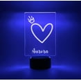 thumbnail image 6 of Custom Personalized Picture LED 16 Colors Night Light Up Lamp Stand Girls Princess Heart Design, Christmas, Birthday Room Décor Gift For Her, 6 of 8