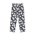 thumbnail image 6 of Uemuo Daisies Flowers Pattern Men's Wide Leg Palazzo Lounge Pants with Pockets Light Weight Loose Comfy Casual Pajama Pants-X-Large, 6 of 9