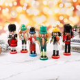 thumbnail image 1 of 1pc 12cm Nutcracker Puppet Soldier Christmas Decoration Pendant Home Doll Decor, 1 of 3