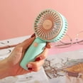 thumbnail image 3 of Harpi Handheld Fans Rechargeable Operated,Air Conditioner Fan,3 Speeds,Personal Lash Fan Pocket Mini Fan Portable With Bracket Desktop USB Charging Electric Fan,Travel Essentials Indoor Outdoor, 3 of 5