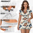 thumbnail image 5 of Chririnla Tribal Mexico Antique Tennis Dress for Women Retro 70s 80s A Line Short Sleeve Midi Athletic Golf Dress with Separate Shorts 2 Piece Sets Workout Outfits for Pickleball, 5 of 7