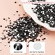 thumbnail image 5 of Piedras de strass redondas de fondo plano Uxcell, gemas de cristal de fondo plano para manualidades, ropa, decoración de arte de uñas negras SS3, 5 of 7