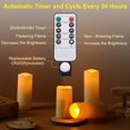 thumbnail image 3 of Paquete de 24 velas LED sin llama Lamp Kneeife con control remoto, 3 of 9