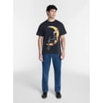 thumbnail image 2 of Halloween Boxy Fit Moon Skeleton Graphic Tee Shirt, Men's Sizes XS-4XLT, 2 of 5