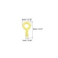 thumbnail image 2 of 200uds Pequeño Tornillo Ojo Pasadores Ganchos Mini Ojales Tornillos Roscados, 4x8x1mm Autorroscante Tornillo para Joyería Fabricación Accesorios Bricolaje Artesanía, Amarillo Unique Bargains alfileres de ojo para hacer joyas, 2 of 5