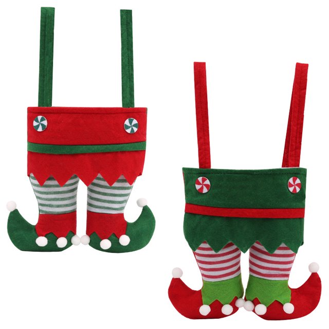 ShenMo Bolsa de regalo de Papá Noel para suministros de fiesta, regalo de Navidad para niños (verde) LingWen 9024715180070