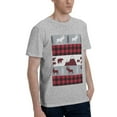 thumbnail image 2 of Bingfone Buffalo Plaid Forest Men'S Loose Fit Short-Sleeve Pocket T-Shirt, 2 of 7