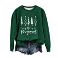 thumbnail image 2 of EGNMCR Chandail en Molleton de Noël Col Rond Imprimé Ample Manches Longues Sans Capuche, 2 of 4