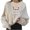 Beige, variant on Fesfesfes Ugly Christmas Sweater Women's Casual Xmas Long Sleeve Printed Ladies Sweatshirts Tops Sale Items