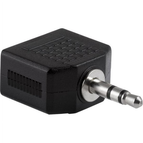 Ativa® 3.5mm Stereo Headphone Splitter, Black, 26921