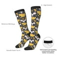 thumbnail image 5 of Picia Women Crew Soft Moisture-wicking Socks Mouse Cheese Pattern Design Cotton Socks, One Size fit All, 5 of 9