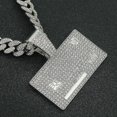 thumbnail image 2 of Collar con colgante de etiqueta de Hip Hop, collar de cadena cubana con personalidad de moda para hombre, ropa de calle-AM, 2 of 5