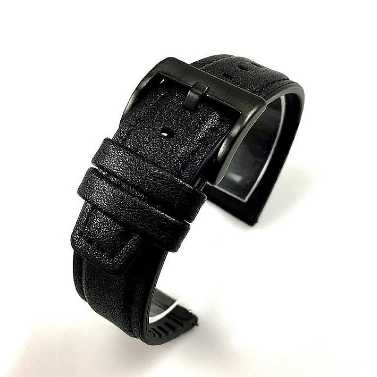 Steel & Leather Watch Band Strap For Citizen Chronograph