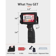 Leaice Handheld Inkjet Printer Gun with Ink Cartridge and 2000 mAh Battery 1 Inch Print height