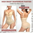 thumbnail image 6 of Lilvigor Tummy Shaper for Women Butt Lifter Shapewear High Waist Trainer Panties Body Shaper Corset Compression Underwear, 6 of 7