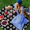 thumbnail image 3 of Black White Boho Round Tablecloth 60 Inch - Waterproof Fabric Table Cloth Protector, Southwestern Geometric Abstract Art Tablecloths Washable Table Cover for Kitchen Banquet Coffee Table, 3 of 6