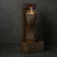thumbnail image 2 of Melrose Cascading Outdoor Garden Water Fountain - 33.5" - Brown, 2 of 2
