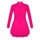 thumbnail image 5 of Vestido de tul y malla de gimnasia para niñas, ropa de baile, manga larga, cuello redondo, brillantes diamantes de imitación, para patinaje artístico, baile de salón, 5 of 5