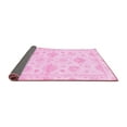 thumbnail image 2 of Ahgly Company Indoor Round Oriental Pink Traditional Area Rugs, 4' Round, 2 of 4