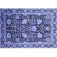 thumbnail image 1 of Ahgly Company Machine Washable Indoor Rectangle Oriental Blue Industrial Area Rugs, 5' x 8', 1 of 4