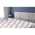 thumbnail image 5 of Ambesonne Zebra Print Fitted Sheet, Exotic Animals Pattern, Twin Size, Peach Dark Grey White, 5 of 5