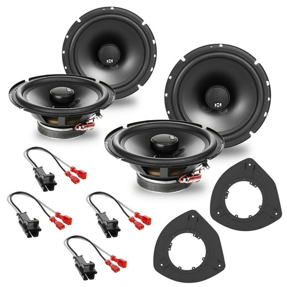 NVX Front & Rear 6.5" Coaxial Car Speakers Upgrade Package for 2002-2009 Chevy Trailblazer 540W Peak