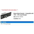 thumbnail image 2 of Blower Motor Resistor - Compatible with 1992 - 1995 Jeep Wrangler 1993 1994, 2 of 2