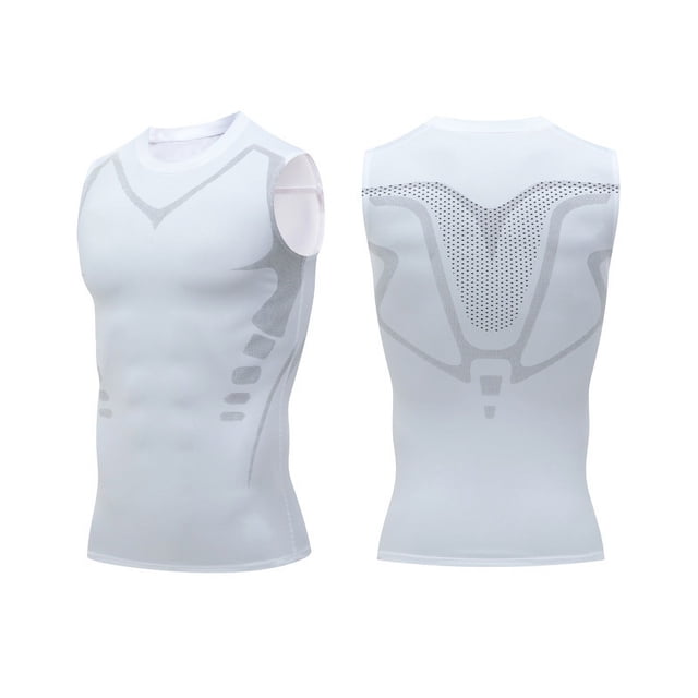 Chaleco deportivo para hombre, chaleco elástico de entrenamiento ajustado sin mangas, cruzado, transpirable, de secado rápido, para Fitness