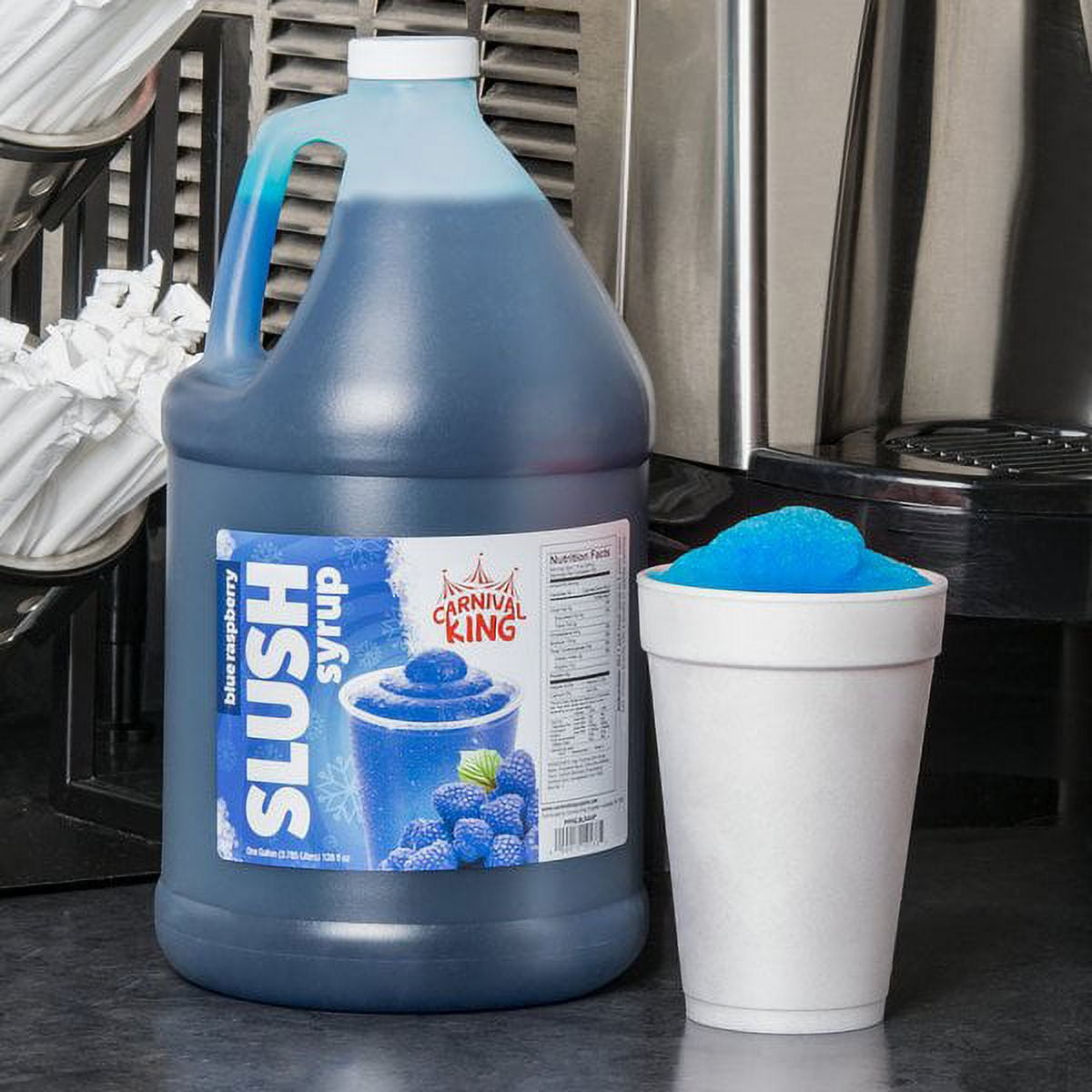 Carnival King 1 Gallon Blue Raspberry Slushy Syrup
