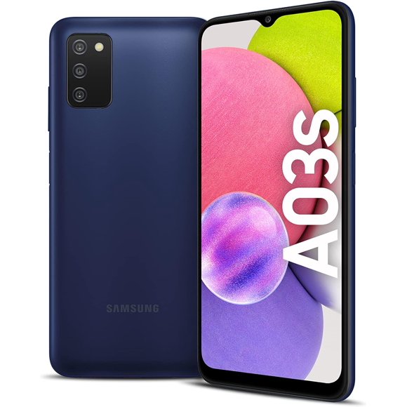 Refurbished Samsung Galaxy A03s 4G - 32GB – Black – 13MP Triple Rear & 5MP Front Camera - Fully Unlocked Smartphone - Excellent Condition