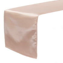 Your Chair Covers - Blush 14 x 108 Inch Satin Table Runner for Restaurants, Weddings, Dinner or Birthday Parties