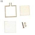 thumbnail image 1 of Opolski DIY Handmade Mini Wood Embroidery Hoop Frame Craft Photo Clothes Bags Decor Gift, 1 of 9