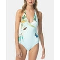 thumbnail image 3 of Vince Camuto Womens Garden Paradise Printed Halter One Piece Swimsuit, 3 of 4
