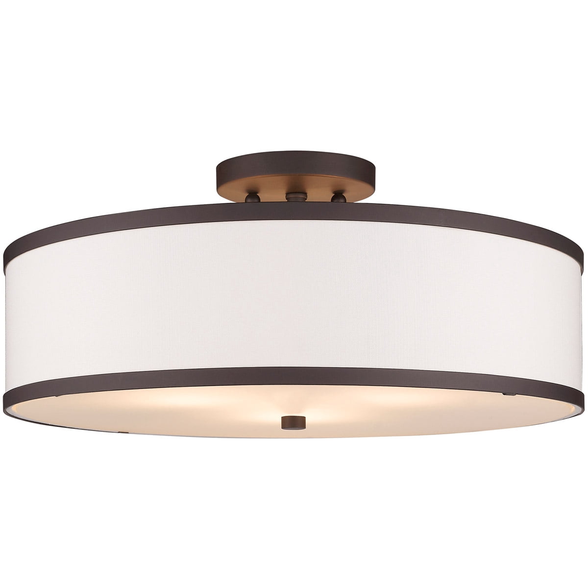 3 Light Bronze Ceiling Light fixture with Steel base material