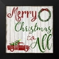thumbnail image 2 of CAD Designs 12x12 Black Modern Framed Museum Art Print Titled - Wooden Christmas, 2 of 5