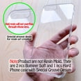 thumbnail image 2 of 3 Pcs Étui de Téléphone en Résine Époxy Personnalisée DIY Étui en Silicone pour iPhone X/TP (Note : les Produits Ne Sont Pas des Moules en Résine, Ils Sont 2 Pcs Pare-Chocs Doux et 1 pcs Étui de Téléphone Rigide avec Design de Rainure Spécial), 2 of 5